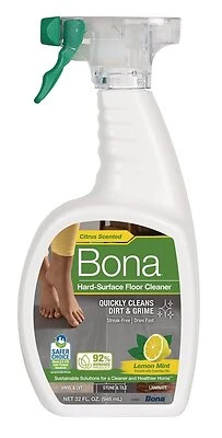 Bona WM700051224 Hard-Surface Floor Cleaner, Lemon Mint Scent, 32 oz.