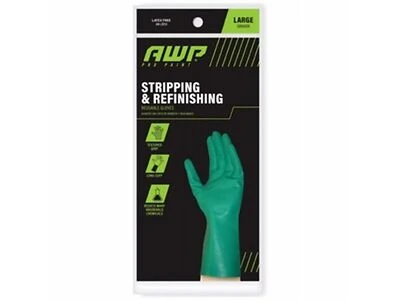 Heavy Duty Nitrile Painting, Stripping Gloves, L