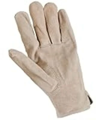 Suede Leather Work Gloves, Men's Large