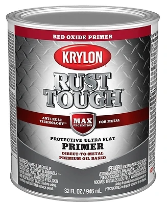 Rust Tough Primer, Red Oxide, 1 Quart With Anti-rust Technology