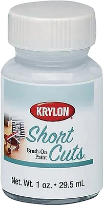 Krylon KSCB025 Short Cuts White High Gloss Hobby Paint, Brush-On, 1 Fl. Oz.