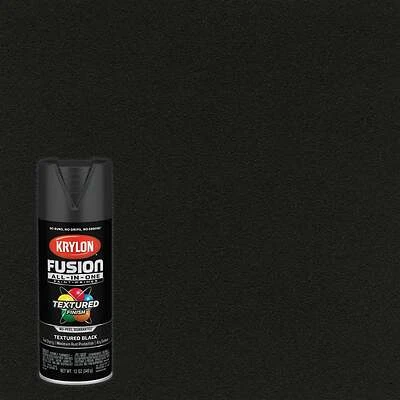 Fusion All-In-One Spray Paint + Primer, Textured Black, 12-oz.