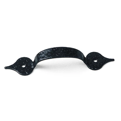Colonial 3-1/4 In. Center-to-center Black Cabinet Drawer Pull, Model 21014, 1 Pk