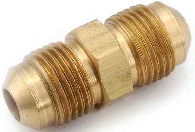 Pipe Fitting, Flare Union, Lead Free Brass, 3/8 In.