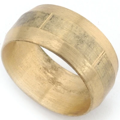 Anderson Metals 730060-10 Brass Compression Sleeve, 5/8 In., 3-Pack
