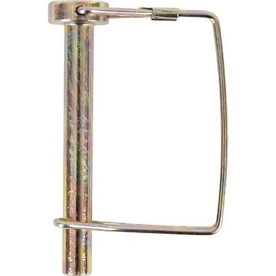 3/8 In. X 2-1/4 In. Square Loop Lock Pin (2-pack) Yellow Zinc Plated