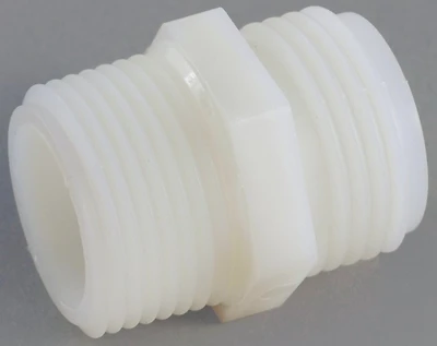Anderson Metals 53778-1208 Nylon Hose Adapter, 3/4 In. GHT x 1/2 In. MPT