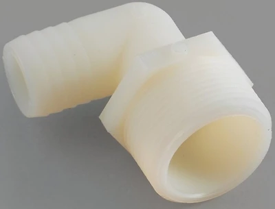 Anderson Metals 53720-0604 Nylon Hose Barb Elbow, 3/8 In. x 1/4 In. MPT
