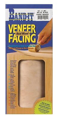 White Birch Paperback Real Wood Veneer Facing, 12 In. x 48 In.