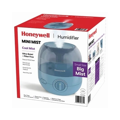 Mini Mist Cool Mist Humidifier, Ultra Quiet, Filter Free, 1/2-Gallon Capacity