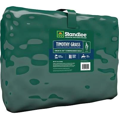 Standlee 1200-20021-0-0 Timothy Grass Grab N Go Compressed Bale, 50 Lbs.