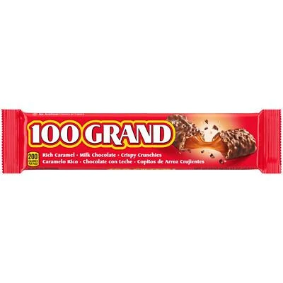 100 Grand Caramel Milk Chocolate Candy Bar 1.5 Oz - Delicious Treat