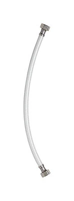 Faucet Connector, Reinforced Poly Vinyl, 1/2 FIP x 1/2 FIP x 20 In.