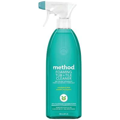 Foaming Tub & Tile Bathroom Cleaner, Eucalyptus Mint, 28 oz.
