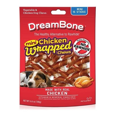 DreamBone Dog Chews Vegetable & Chicken - 15 CT