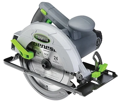 13 Amp 7-1/4 Inch Circular Saw With Rip Guide And 24t Blade