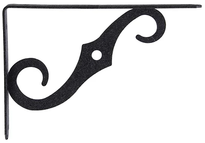 Hillman Group 852002 Flagged - Ornamental Shelf Bracket  Antique Black - 7 x 10 in. - Pack of 10