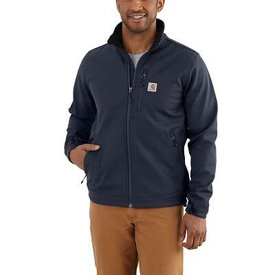 Men's Rain Defender Relaxed Fit Heavyweight Softshell Jacket - Large Navy