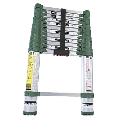 Home Series Telescoping Aluminum Ladder, 300-Lb. Duty Rating, 2.5 to 12.5-Ft.