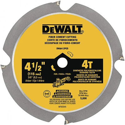 Fiber Cement Cutting Circular Saw Blade, 4-Tooth x 4-1/2 In.