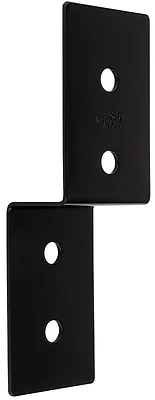 Indio Collection Decorative Joist Tie, Black, 2 x 3 x 9-1/2 In.