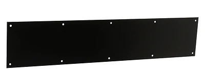 Door Kickplate, Matte Black, 6 x 30 In.