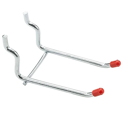 National Hardware Pegboard Double Hook, Zinc-Plated, 3 In., 2-Pk.