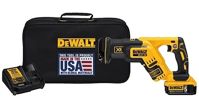 20-Volt MAX XR Compact Cordless Reciprocating Saw Kit, Brushless Motor, 0-2,900 SPM