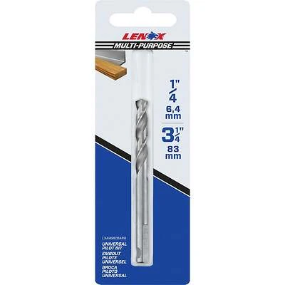 Lenox LXAH99314PB Hole Saw Pilot Drill Bit, Quick Change, 1/4 In.
