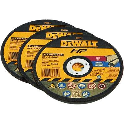 Bonded Cutting Wheel, 3 In., 3-Pk.