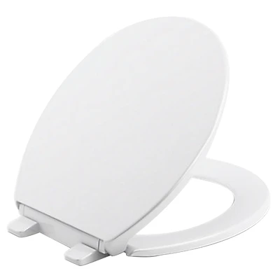 Brevia Quiet-close Round Closed Front White Toilet Seat With Grip-tight Bumpers