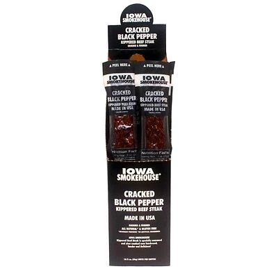 Kippered Beef Steak Cracked Black Pepper Jerky, 2-oz.