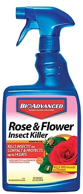 BioAdvanced 708570A Dual Action Rose and Flower Insect Killer, 24 oz.