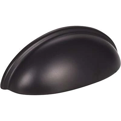 KasaWare K3833MB-2 Cabinet Pull, 3.687 mm L Handle, 1-5/16 in Projection, Zinc, Matte Black