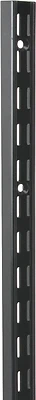 Knape & Vogt Shelf Standard, Dual Track, Black Steel, 39-In.