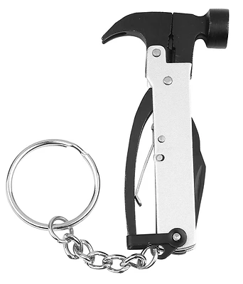 Hy-Ko KC625 Tiny Hammer Key Chain Multi-Tool, Steel, 5 Pack