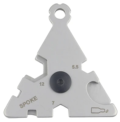 Hy-Ko KC617 Keychain Multi-Tool, Triangle, Stainless Steel