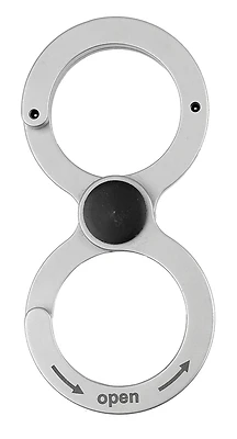 Hy-Ko KC615 Double Key Ring, Stainless Steel, EZ Open