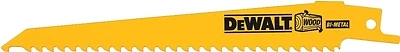 Bi-Metal Reciprocating Saw Blade, 6 TPI, 6 In.