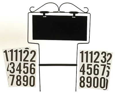 Self-adhesive Address Lawn Marker - Wrought Iron House Numbering Kit