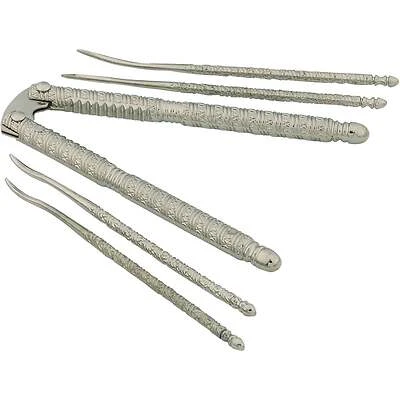 4.75 In. Metal Nutcracker And Pick Set With Textured Grip