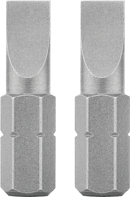 #6 Slotted Insert Bit Tip, 1-In., 2-Pk.