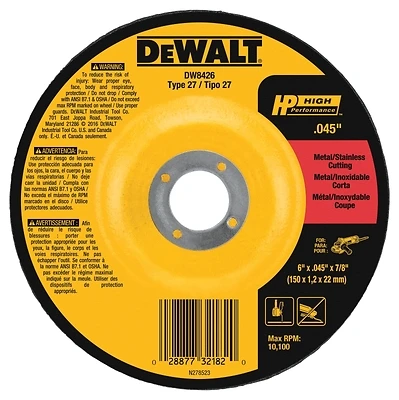 Metal/INOX Cutting Wheel, 6 In.