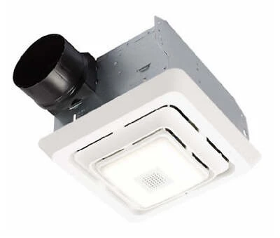 CleanCover Bathroom Exhaust Fan, LED Light, 80 CFM