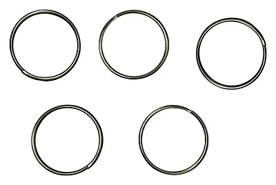 Hy-Ko KB109 Split Key Ring, 1-1/2 In., 50-Pack