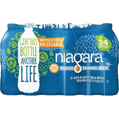 16.9 fl. oz. Purified Drinking Water (24-Pack)
