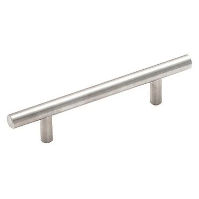 Bar Cabinet Pull, Sterling Nickel, 3-3/4 In.