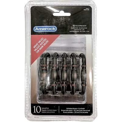 Granby 3 In. Oil-rubbed Bronze Cabinet Drawer Pull (10 Pk) Model 1875417
