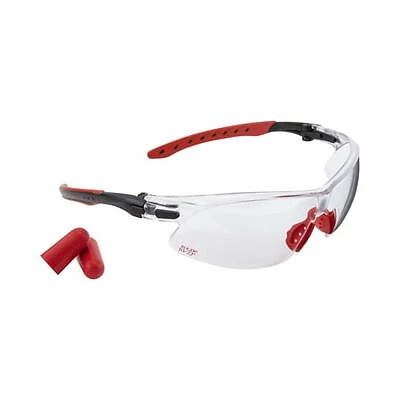 118676 Ruger 10 & 22 Safety Shooting Glasses & Foam Earplugs Combo, Pack of 4