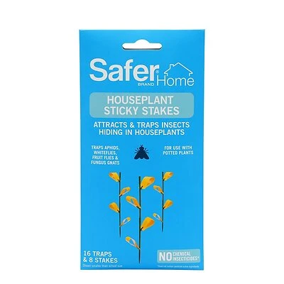 Safer Brand SH5026 Houseplant Sticky Stakes, Pesticide-Free, 8-Pk.
